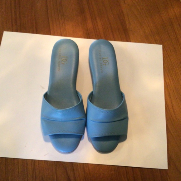 Vintage slip on slide sandals slippers size 9 - Picture 2 of 6